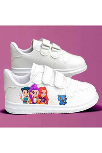 liasdesing New Dreams Huntrix Huntrex Printed Girls' Bandaged Sports Shoes Sneaker