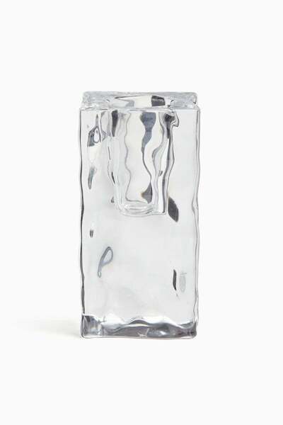 H&M Glass candlestick