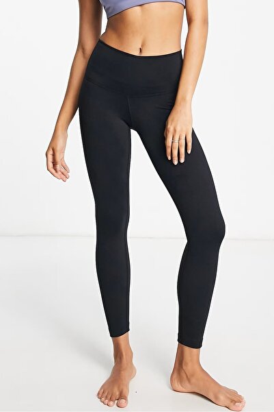 Nike Tight Fit High Rise 7/8 Leggings with Inner Pocket High Waisted Shaping / Sculpting Leggings Black