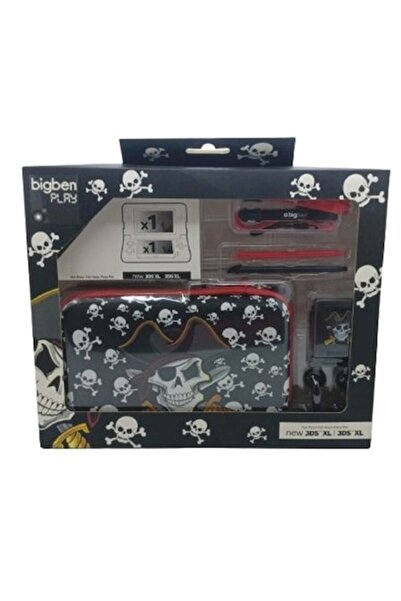 Bigben Pirate Pack accessory set for 3DS XL console, multicolor