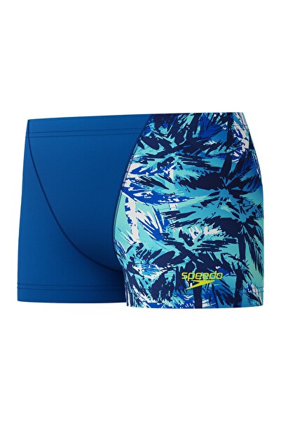 SPEEDO Kids' Swim Boxers Printed V-Cut Digital Navy Blue