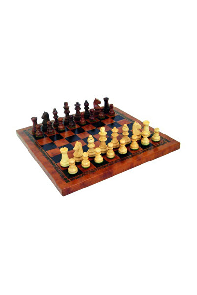 İTALFAMA Chess Set N°191 with 26x26 cm Synthetic Leather Board
