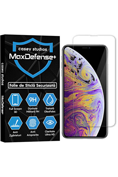 Casey Studios Folie Sticla iPhone XR/11, Full Cover 3D, Ultra HD, Anti Zgarie...