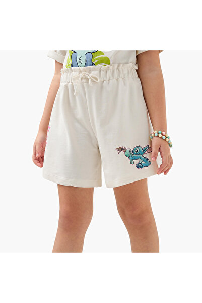 Disney Stitch Print Shorts with Elasticated Waistband