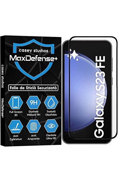 Casey Studios Folie Sticla Samsung Galaxy S23 FE/A54, Full Cover 3D, Anti Zga...