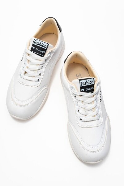 Zerenyus Virto Premium White Lace-Up Women's Sports Shoes