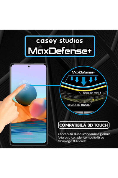 Casey Studios Xiaomi Redmi Note 10 Pro/10 Pro Max Case, Full Cover, Anti Scratch, Anti Shock, Black Edges
