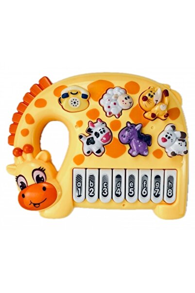 OEM Children's toy organ with animals - Giraffe, Multicolor