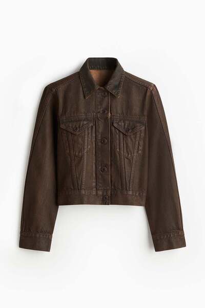 H&M Coated denim jacket