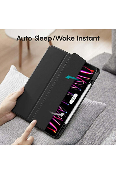 Casey Studios Smart Case for iPad Mini 5/4/3/2/1 7.9", Adjustable Angles, Stylus Pen Support, Auto Sleep, Black