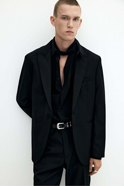 H&M Slim Fit Wool-blend tuxedo jacket