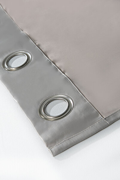 Premier Home Κουρτίνα φόντου με δακτύλιο Blackout Γκρι 140x260