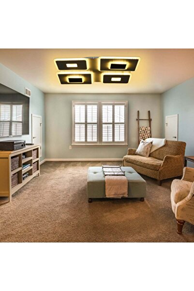 RFAN Candelabru LED, Model 207, cu telecomandă, 3 tipuri de lumină, 100W, alb