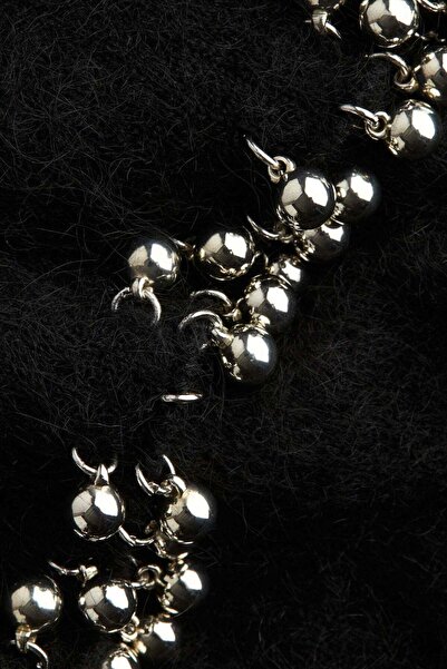 H&M Bead-trimmed mohair-blend dress