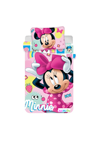 Almido Set de lenjerie de pat pentru copii Minnie, Almido, multicolor, 2 pies...