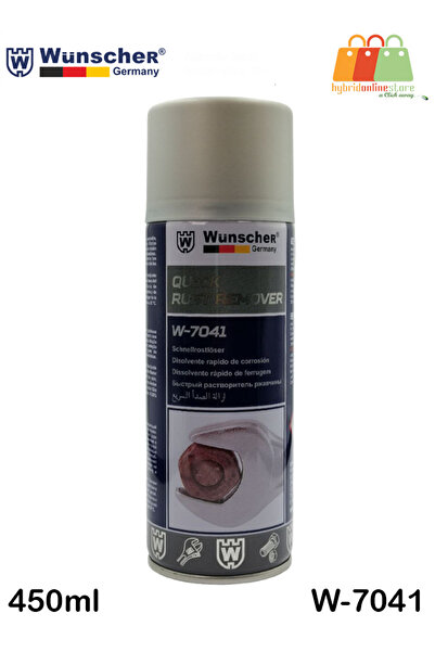Wunscher بخاخ مزيل الصدأ السريع الألماني W-7041 - 450 مل، منظف سريع المفعول ل...