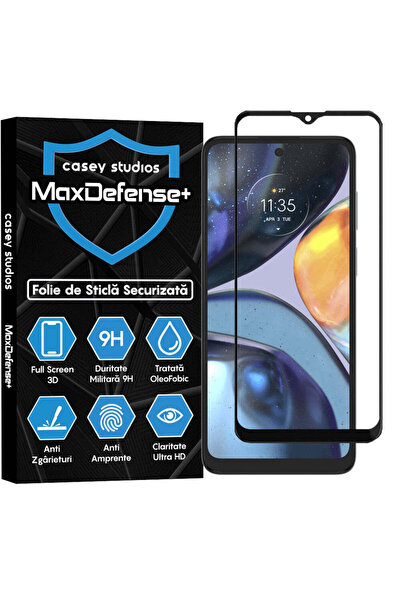 Casey Studios Folie Sticla Motorola Moto G22, Full Cover 3D, Ultra HD, Anti Z...