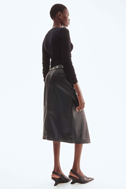 H&M Coated wrap skirt