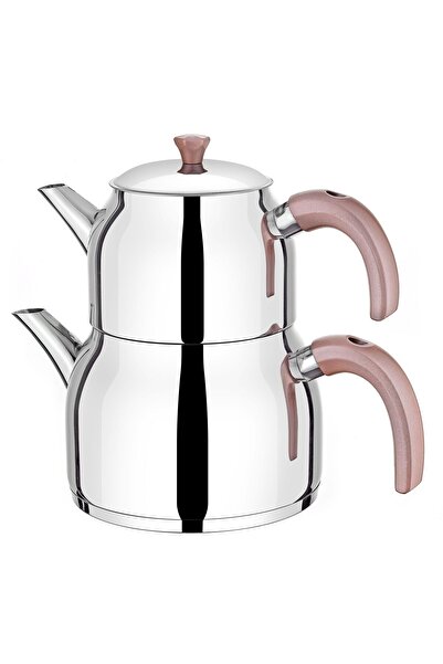 Gökdil Valeriya Induction Base Family Size Bakelite Handle Teapot Set