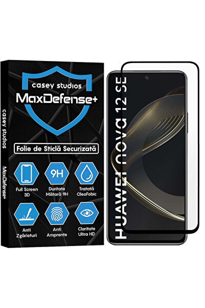 Casey Studios Folie Sticla Huawei nova 12 SE, Full Cover 3D, Ultra HD, Anti Zgarieturi, Anti Socuri, Margini Negre