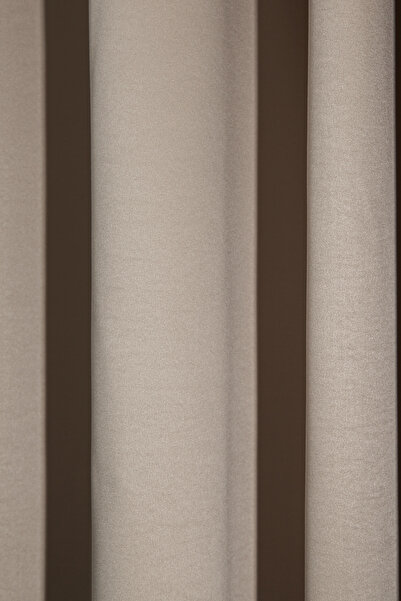 Premier Home Blackout Ringed Background Curtain Beige 140X260