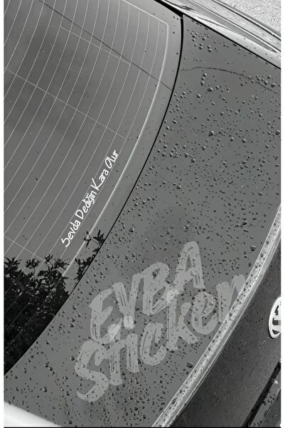EYBA STİCKER Sevda dediğin kara olur araç cam sticker eşref 2. model