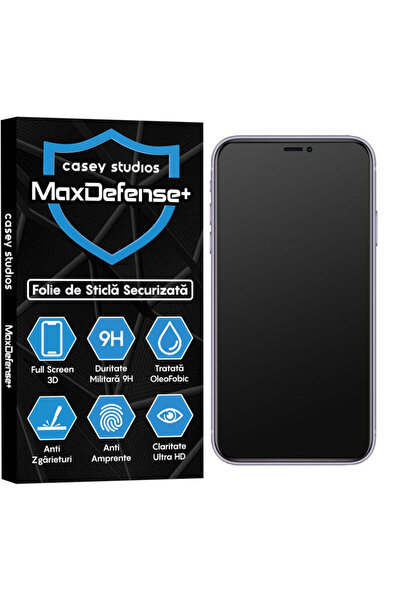 Casey Studios Folie Sticla Mata iPhone 11 Pro Max, Full Cover 3D, Ultra HD, A...