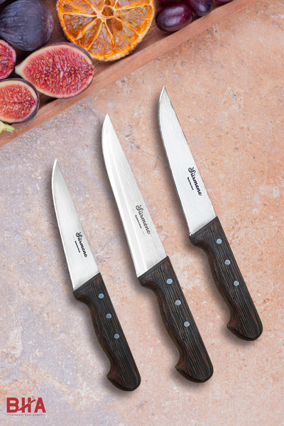 B-H-A BIÇAKÇI HACI AHMET Sürmene BHA Venge Saplı Kasap Bıçağı Seti Doğrama Di...