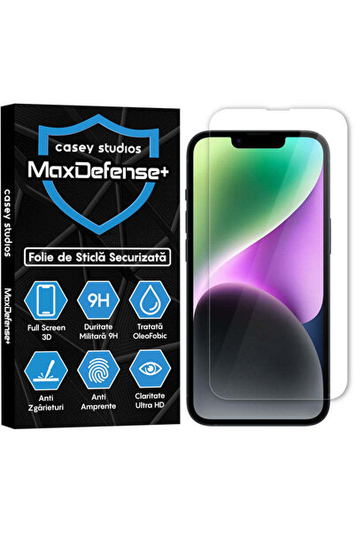 Casey Studios Folie Sticla iPhone 14 Plus, Full Cover 3D, Ultra HD, Anti Zgar...