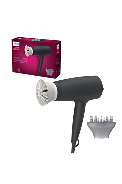 Philips Hair dryer BHD302/30, 1600W, Thermo Protect accessory, 3 temperature settings, diffuser