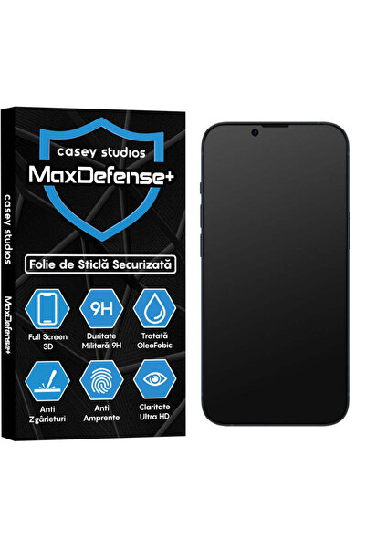 Casey Studios Folie Sticla Mata iPhone 14 Plus, Full Cover 3D, Ultra HD, Anti...