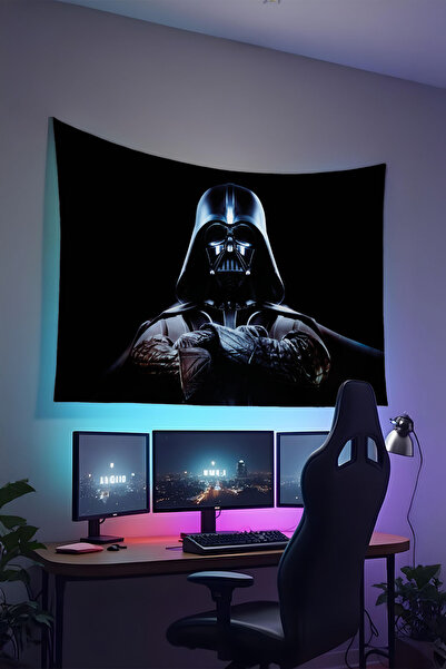 RUGRUMBA غطاء جدار حرب النجوم - تصميم مستوحى من الأفلام، قماش عالي الجودة، سج...