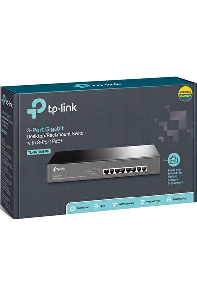 TP-LINK Διακόπτης TL-SG1008MP, 8 θύρες Gigabit PoE+