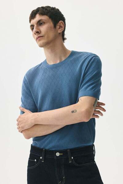 H&M Slim Fit Knitted T-shirt