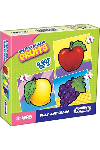 Frank My First Puzzle - Fruits - A Set of 3 Jigsaw Puzzles for 3 Year Old Kids and Above