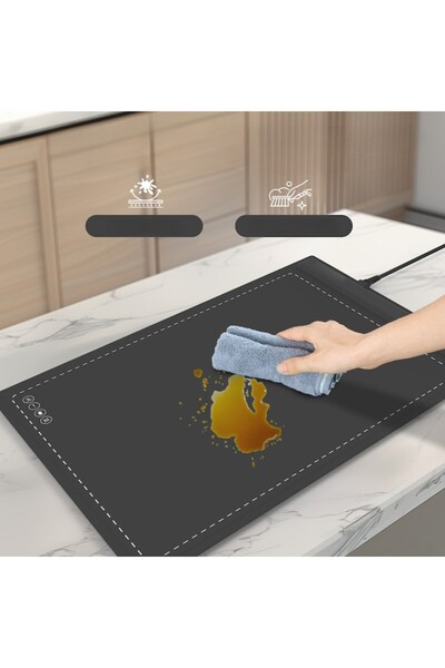 RARINCARE Portable Electric Hot Plate, Flexible Silicone Induction Heater, 40–120°C, 65x40 cm, Gr