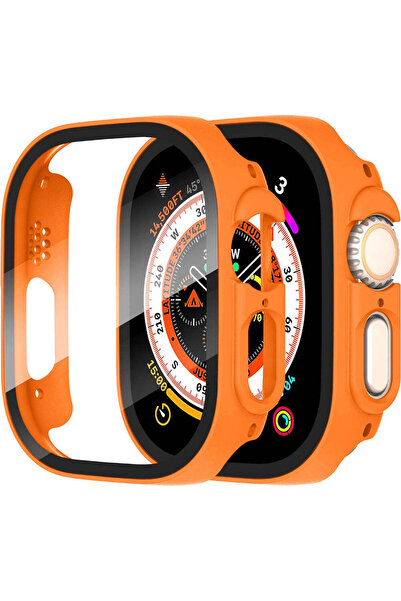 Casey Studios Husa cu Folie Apple Watch Ultra - 49MM, Policarbonat Dur, Slim,...