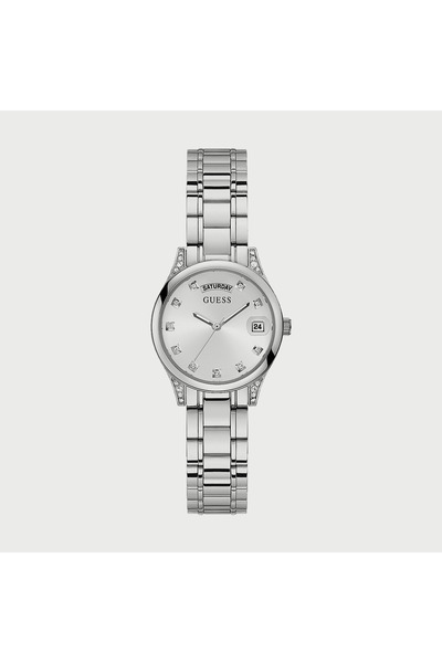 Guess Women's Silver Analog Stainless Steel Strap Watch GW0385L1 | 31 MM