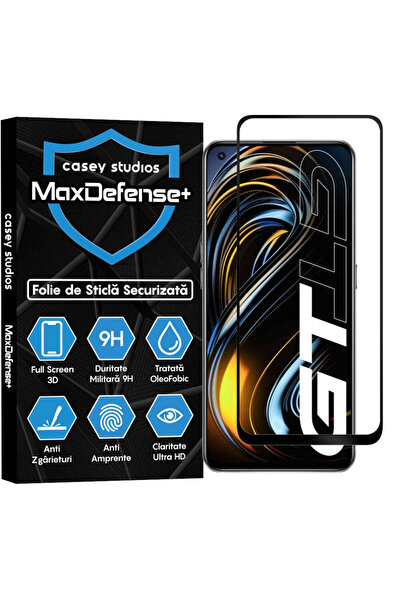 Casey Studios Folie Sticla Realme GT 5G, Full Cover 3D, Ultra HD, Anti Zgarieturi, Anti Socuri, Margini Negre