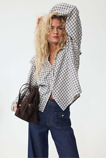 H&M Flounce-detail blouse