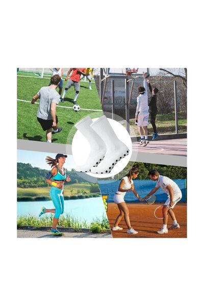 SPORIO Αντιολισθητική σόλα από σιλικόνη που αναπνέει Premium Ποδόσφαιρο Fitness Running Αθλητικές κάλτσες Μέγεθος 39-44