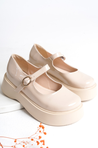 Cananın Pabuçları SMR 107 KALIN TABAN BANTLI LOAFER