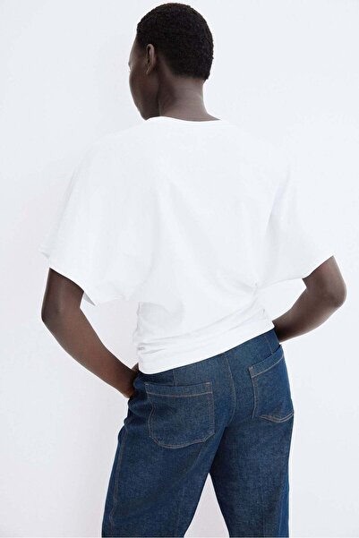 H&M Butterfly-sleeved T-shirt