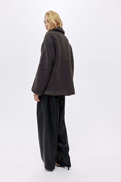 H&M سترة تيدي فضفاضة