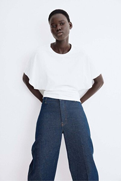 H&M Butterfly-sleeved T-shirt