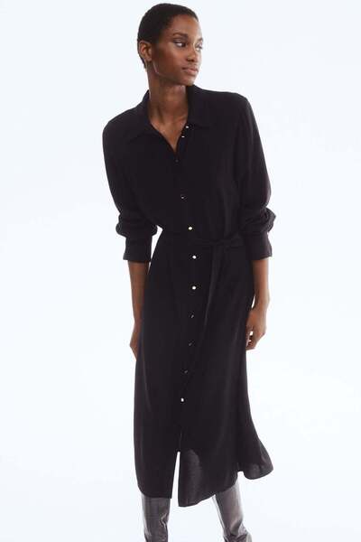 H&M Tie-belt shirt dress