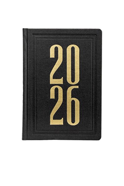 Ece AJANDASI AŞİYAN 2026 Siyah - Sayfada 2 Günlük 13x18