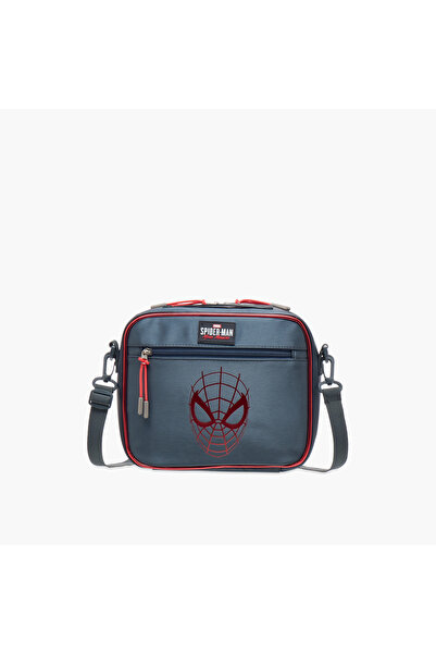 Marvel Spider-Man Print Lunch Bag with Zip Closure