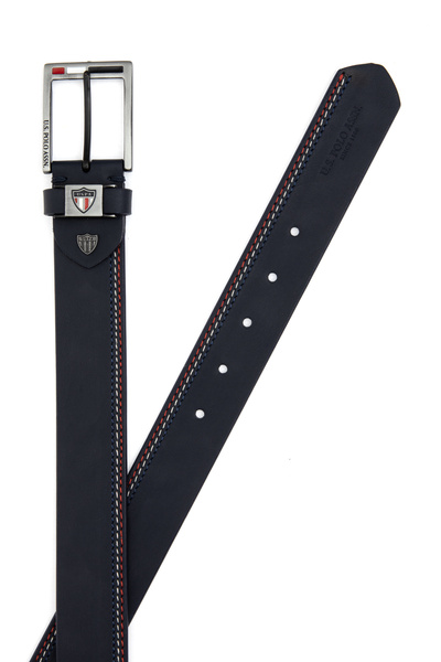 U.S. Polo Assn. حزام رجالي باللون الأزرق الداكن 50315013-VR033