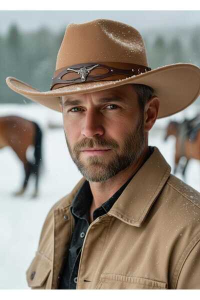 LAGRANZE Dakota Rider Nubuck Cowboy Hat